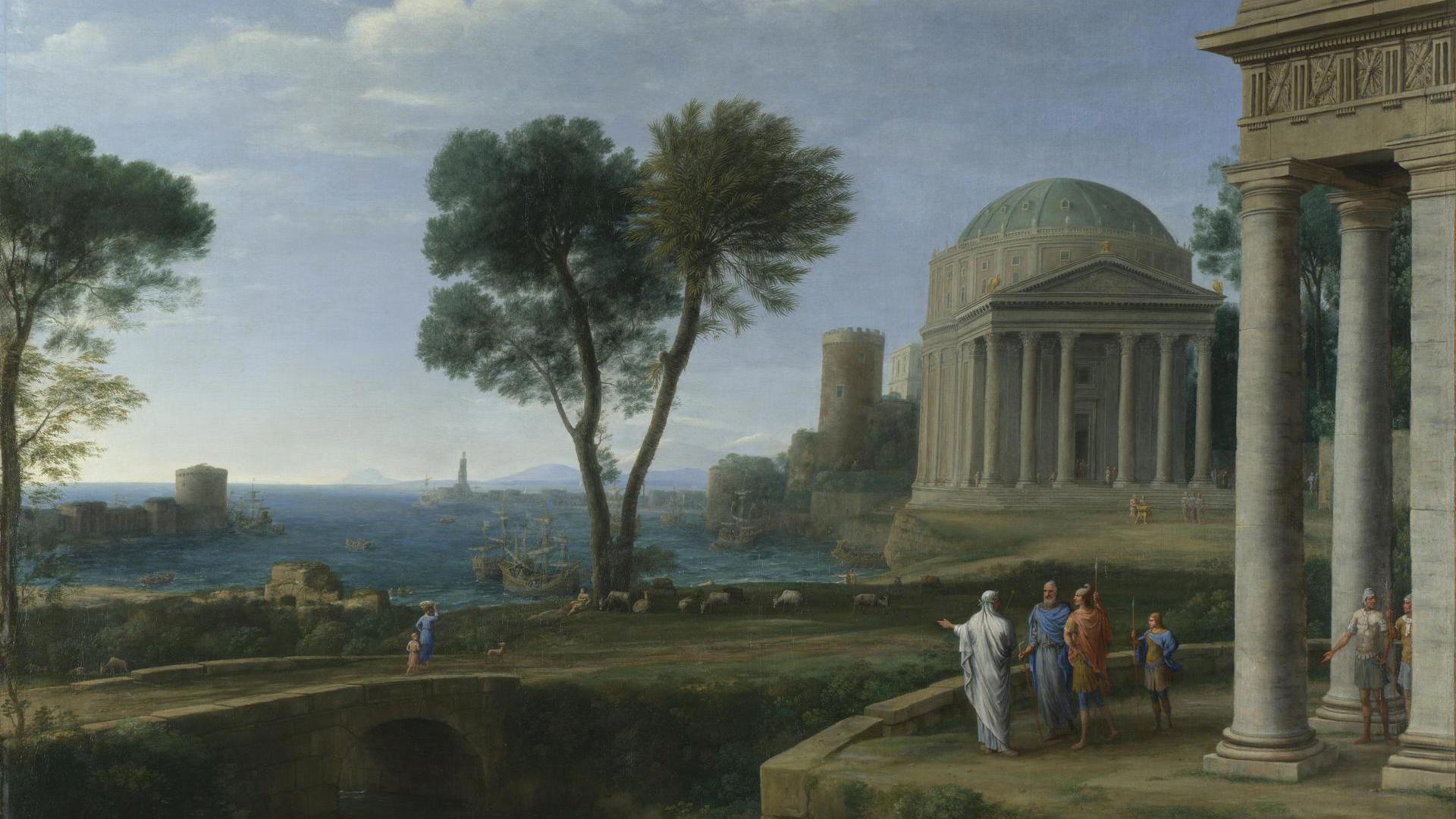Landscape with Aeneas at Delos by Claude
