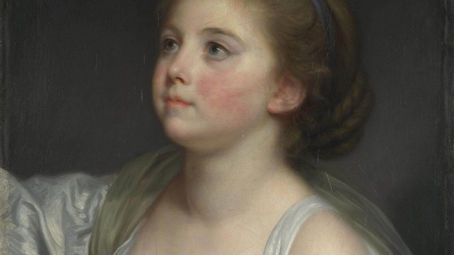 A Girl by Jean-Baptiste Greuze
