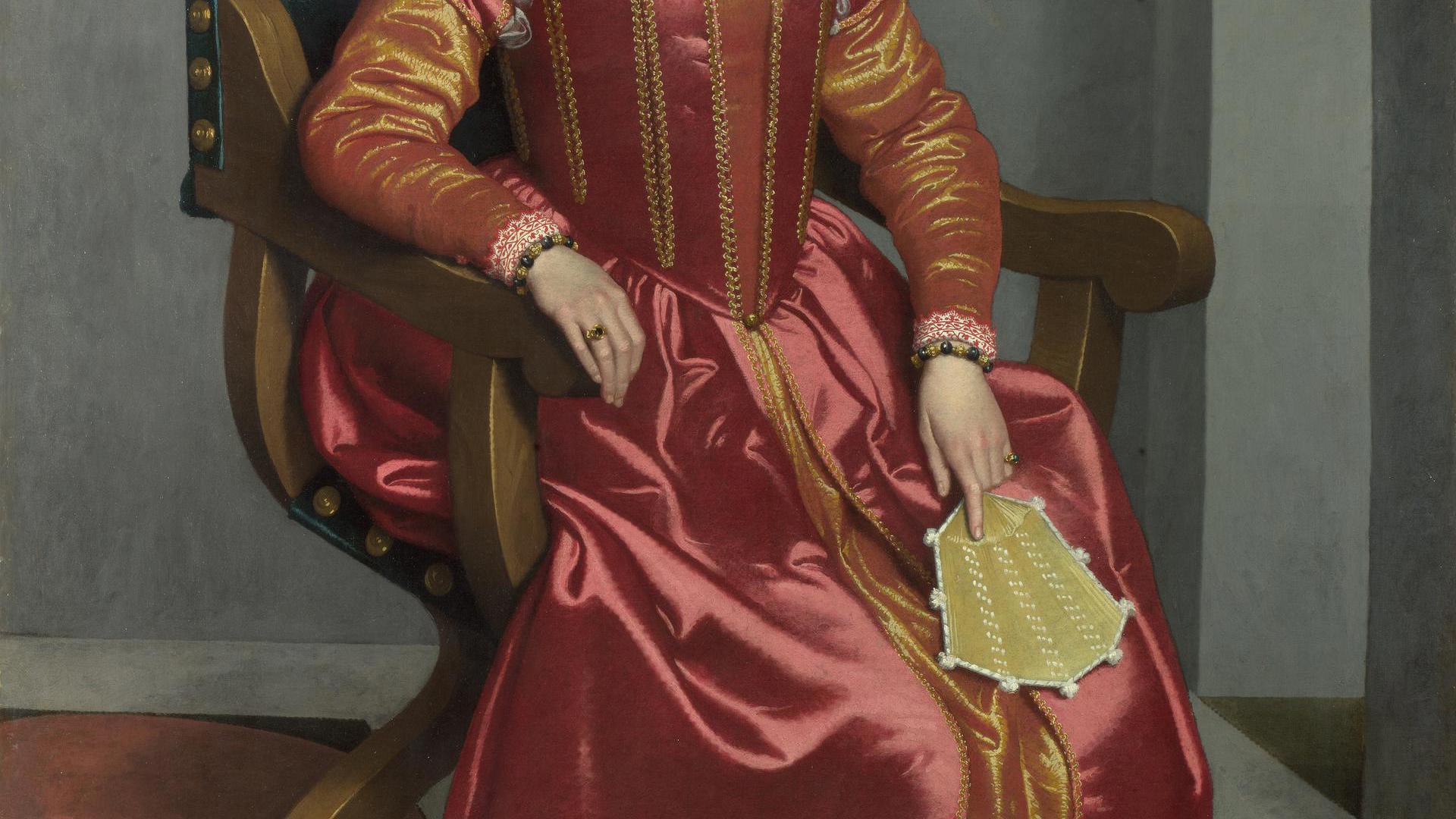 Portrait of a Lady ('La Dama in Rosso') by Giovanni Battista Moroni