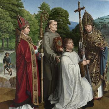 Canon Bernardijn Salviati and Three Saints