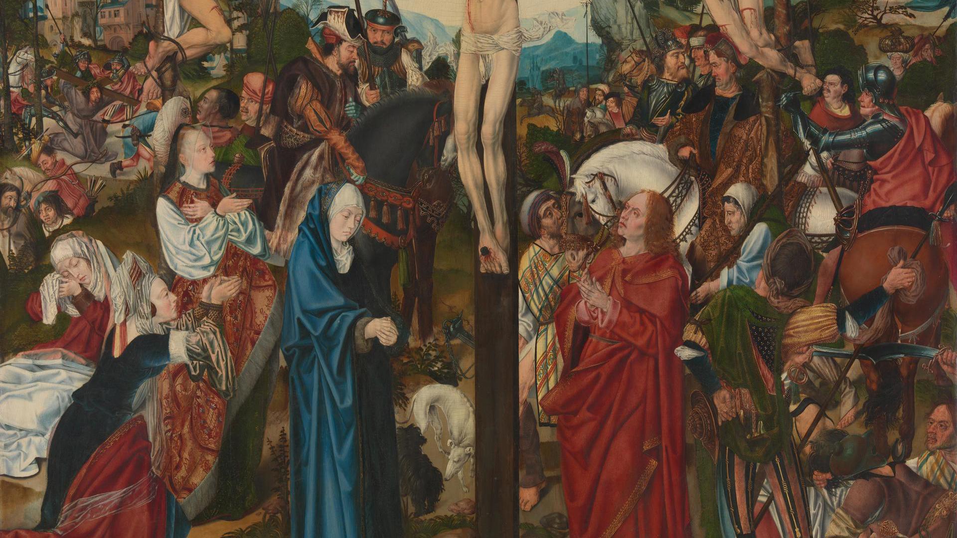The Crucifixion by Master of the Aachen Altarpiece