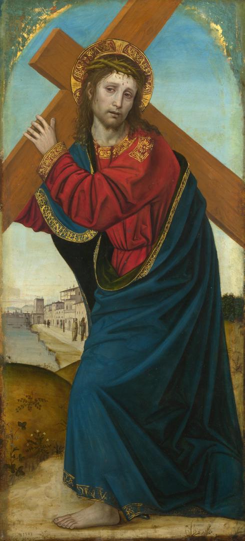 Christ carrying the Cross by Ambrogio Bergognone