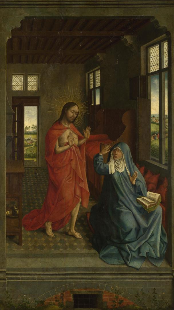 Christ appearing to the Virgin by Follower of Rogier van der Weyden