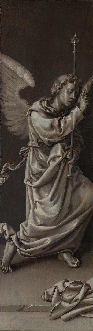 The Archangel Gabriel: Reverse of Left Hand Shutter by Workshop of Pieter Coecke van Aalst