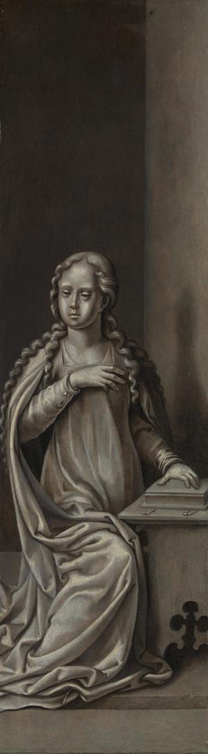 The Virgin Annunciate: Reverse of Right Hand Shutter by Workshop of Pieter Coecke van Aalst