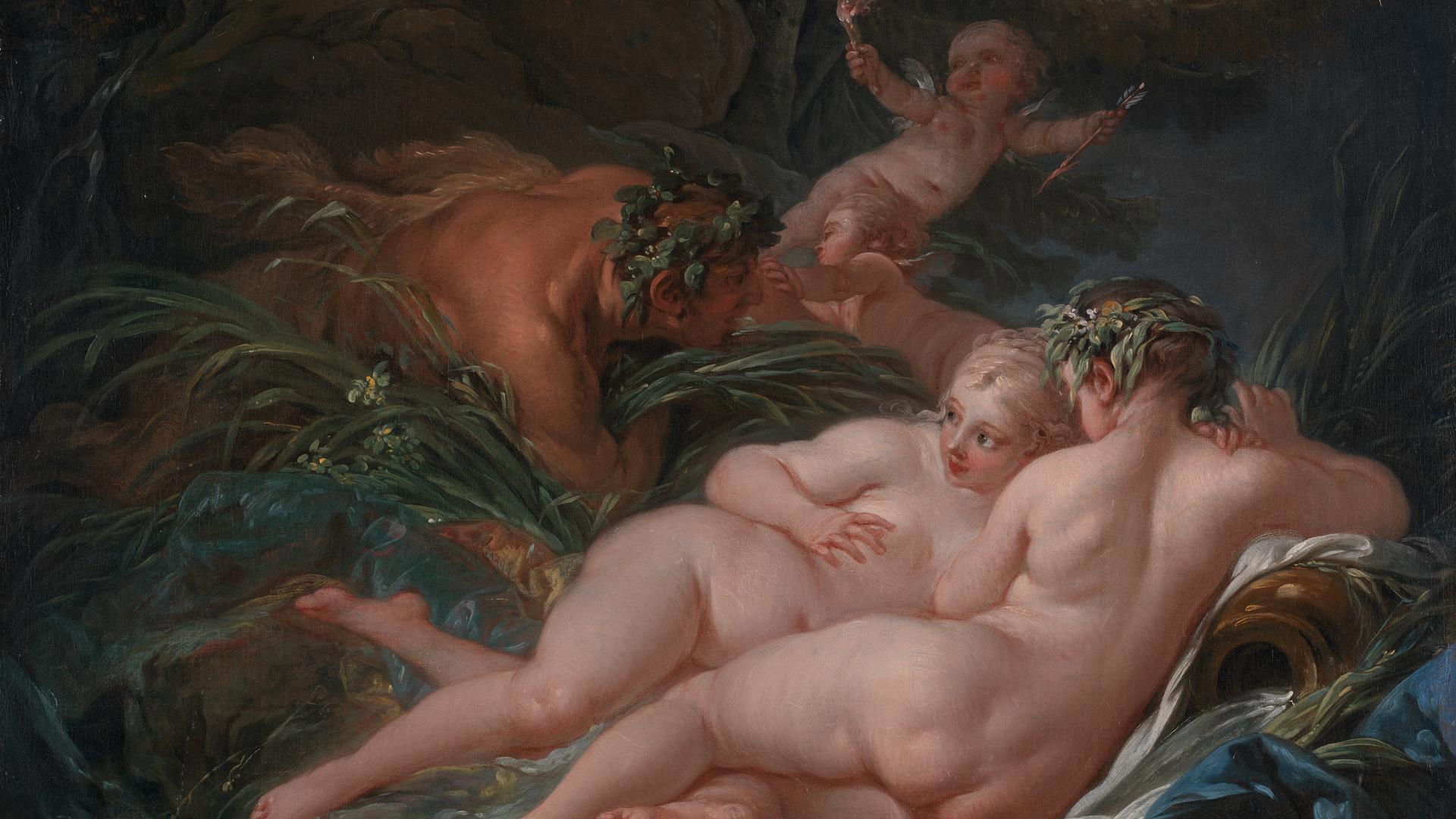 Pan and Syrinx by François Boucher
