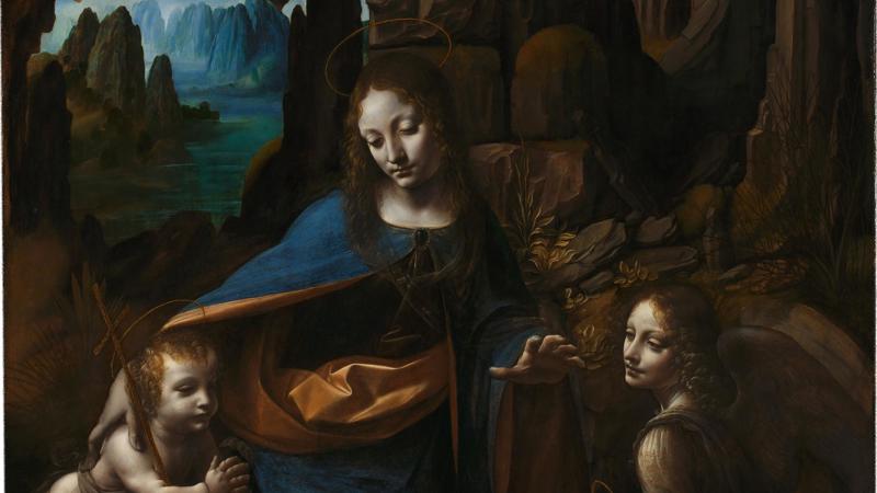 Leonardo da Vinci, 'The Virgin of the Rocks', about 1491/2-9 and 1506-8