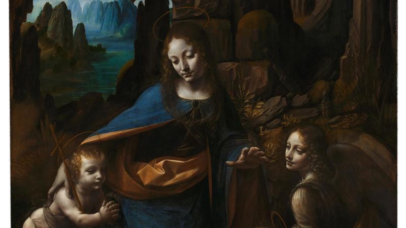 Leonardo da Vinci, 'The Virgin of the Rocks', about 1491/2-9 and 1506-8
