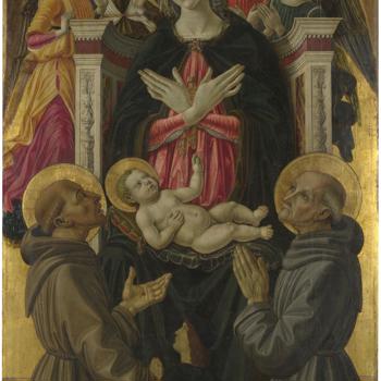 The Virgin and Child with Saints, Angels and a Donor