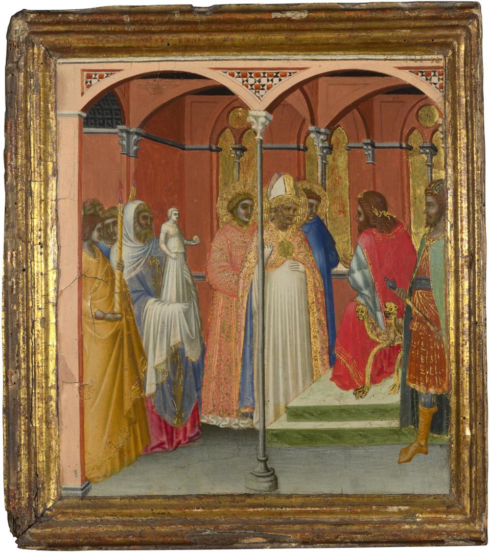 Saint Sabinus before the Roman Governor of Tuscany by Pietro Lorenzetti and Workshop