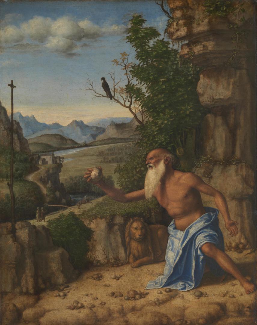 Saint Jerome in a Landscape by Giovanni Battista Cima da Conegliano