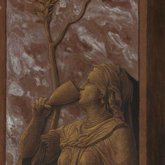 A Woman Drinking