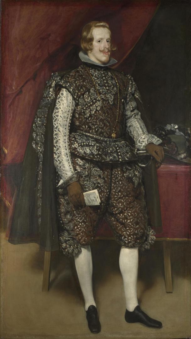 Philip IV of Spain in Brown and Silver by Diego Velázquez