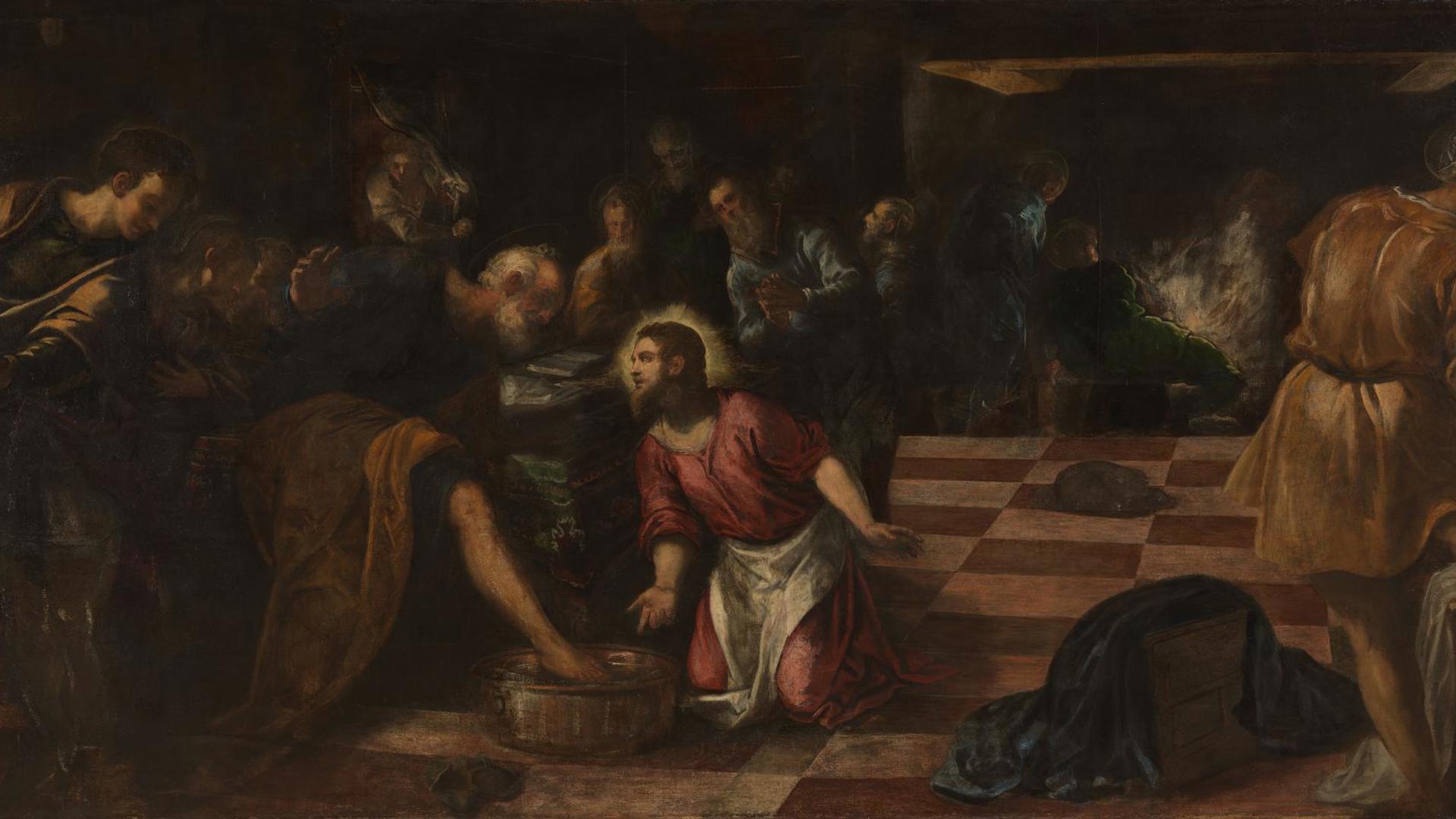 Christ washing the Feet of the Disciples by Jacopo Tintoretto