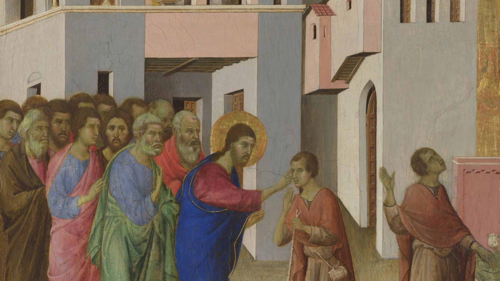 Duccio | The Healing of the Man born Blind | NG1140 | National Gallery,  London