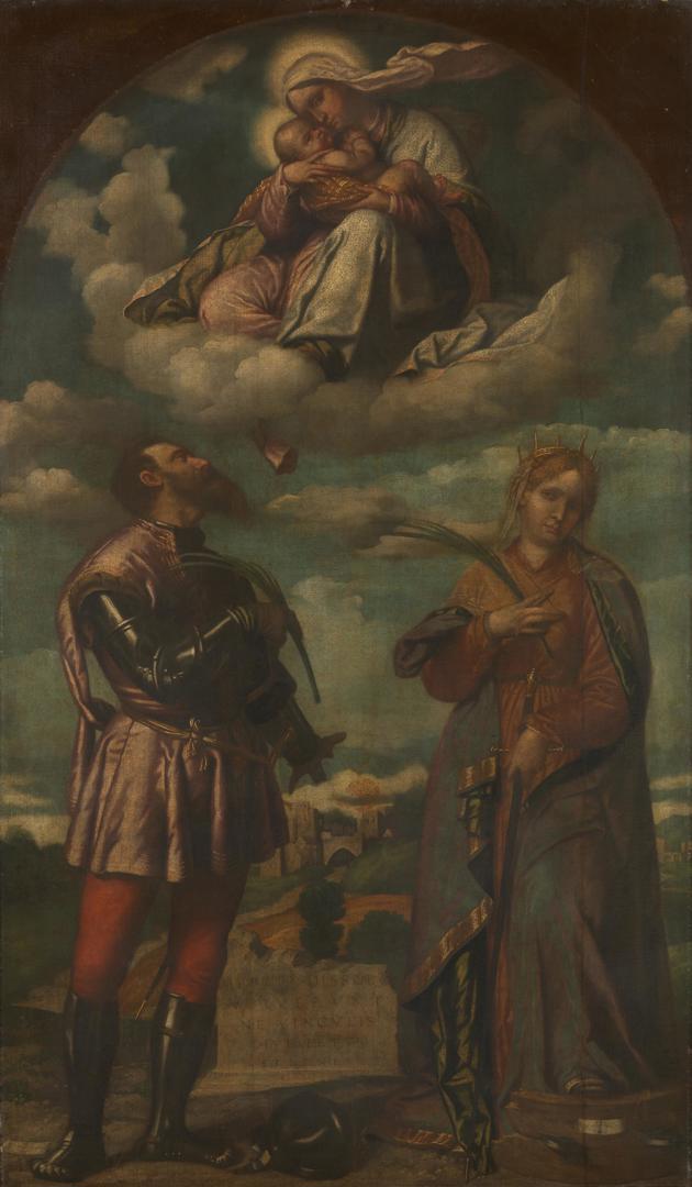 The Madonna and Child with Saints by Moretto da Brescia