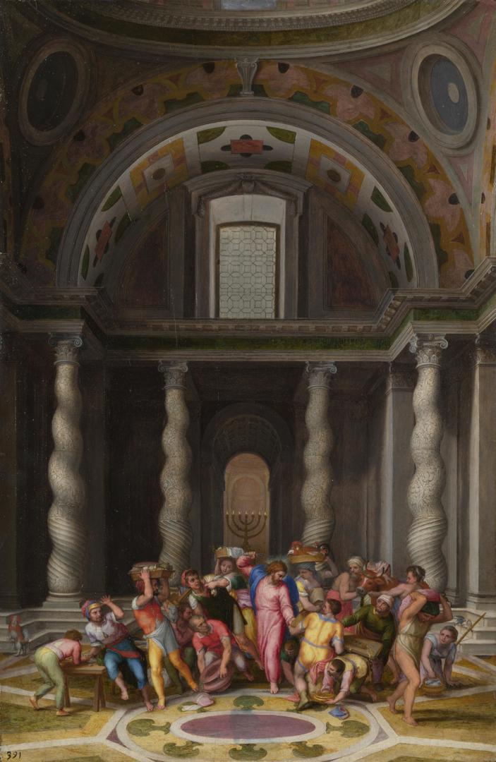 The Purification of the Temple by Marcello Venusti