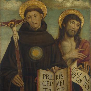 Saints Nicholas of Tolentino and John the Baptist