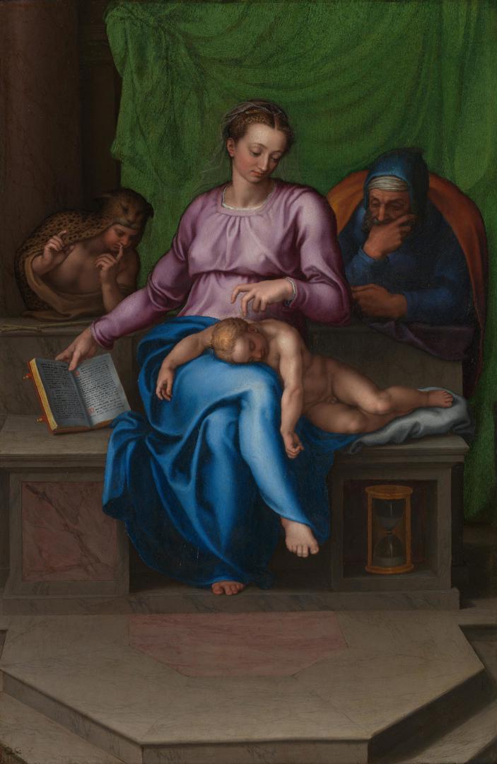 The Holy Family (Il Silenzio) by Marcello Venusti after Michelangelo