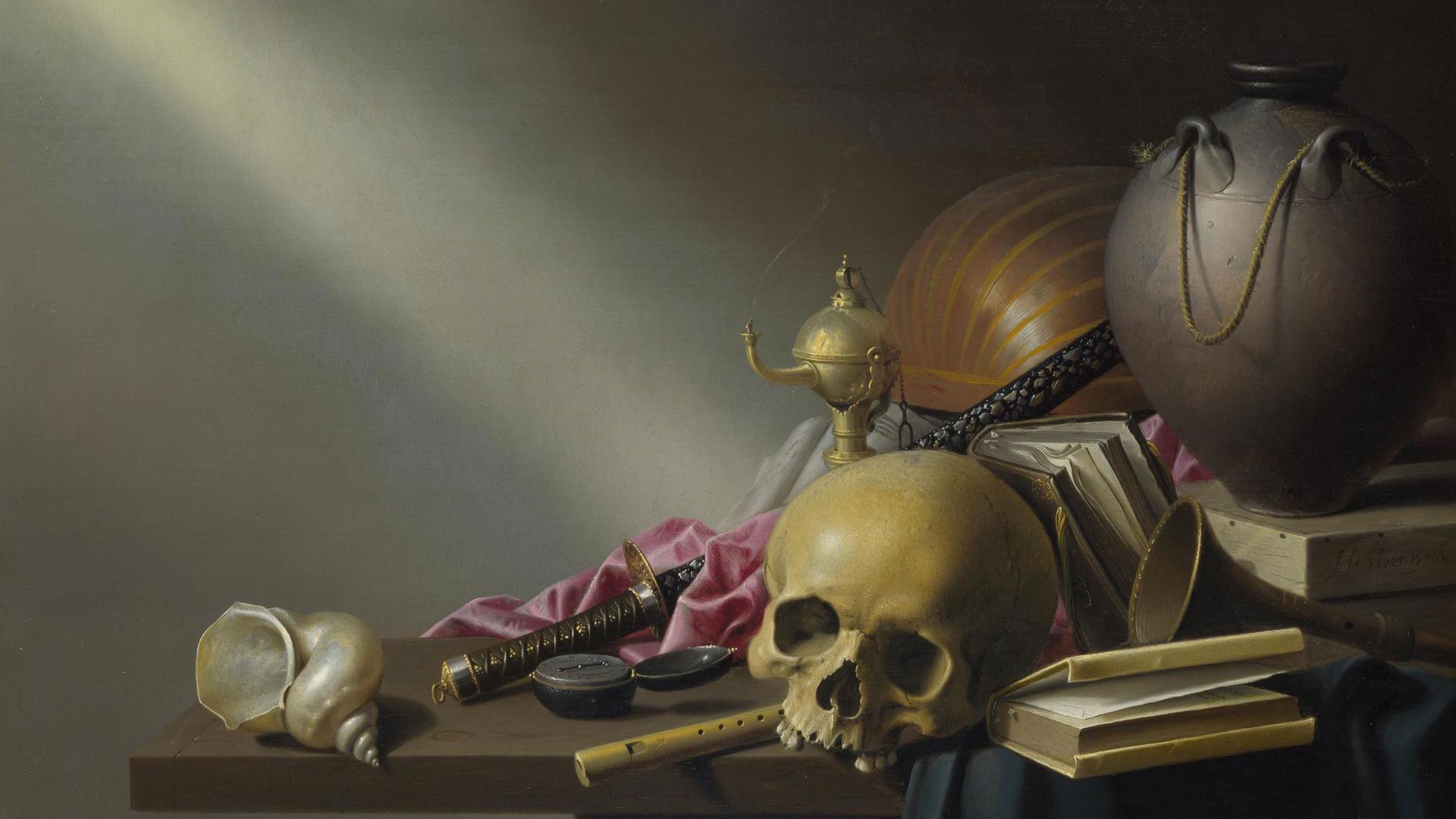 Still Life: An Allegory of the Vanities of Human Life by Harmen Steenwyck