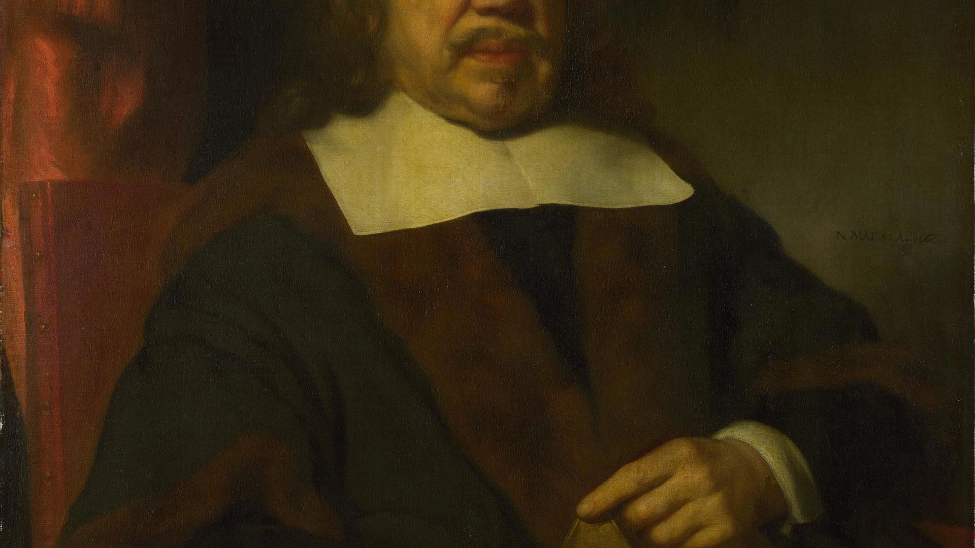 Portrait of an Elderly Man in a Black Robe by Nicolaes Maes