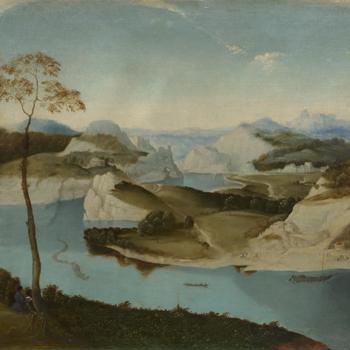 Landscape: A River among Mountains