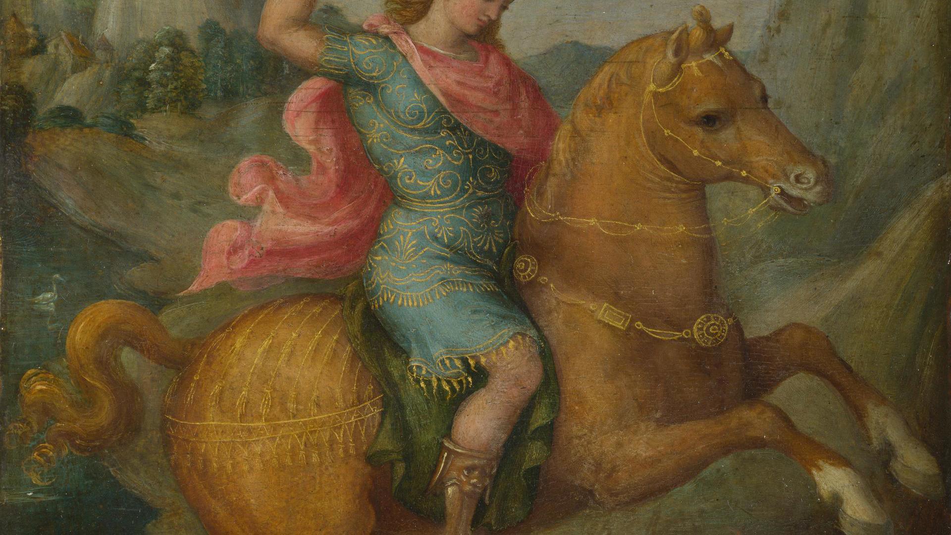 Marcus Curtius by Possibly by Bacchiacca