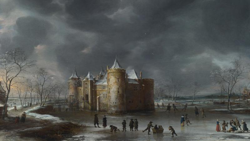 Jan Beerstraaten, 'The Castle of Muiden in Winter', 1658