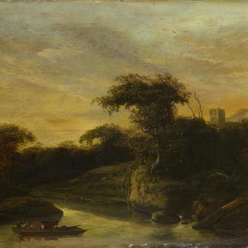 A Landscape with a River at the Foot of a Hill