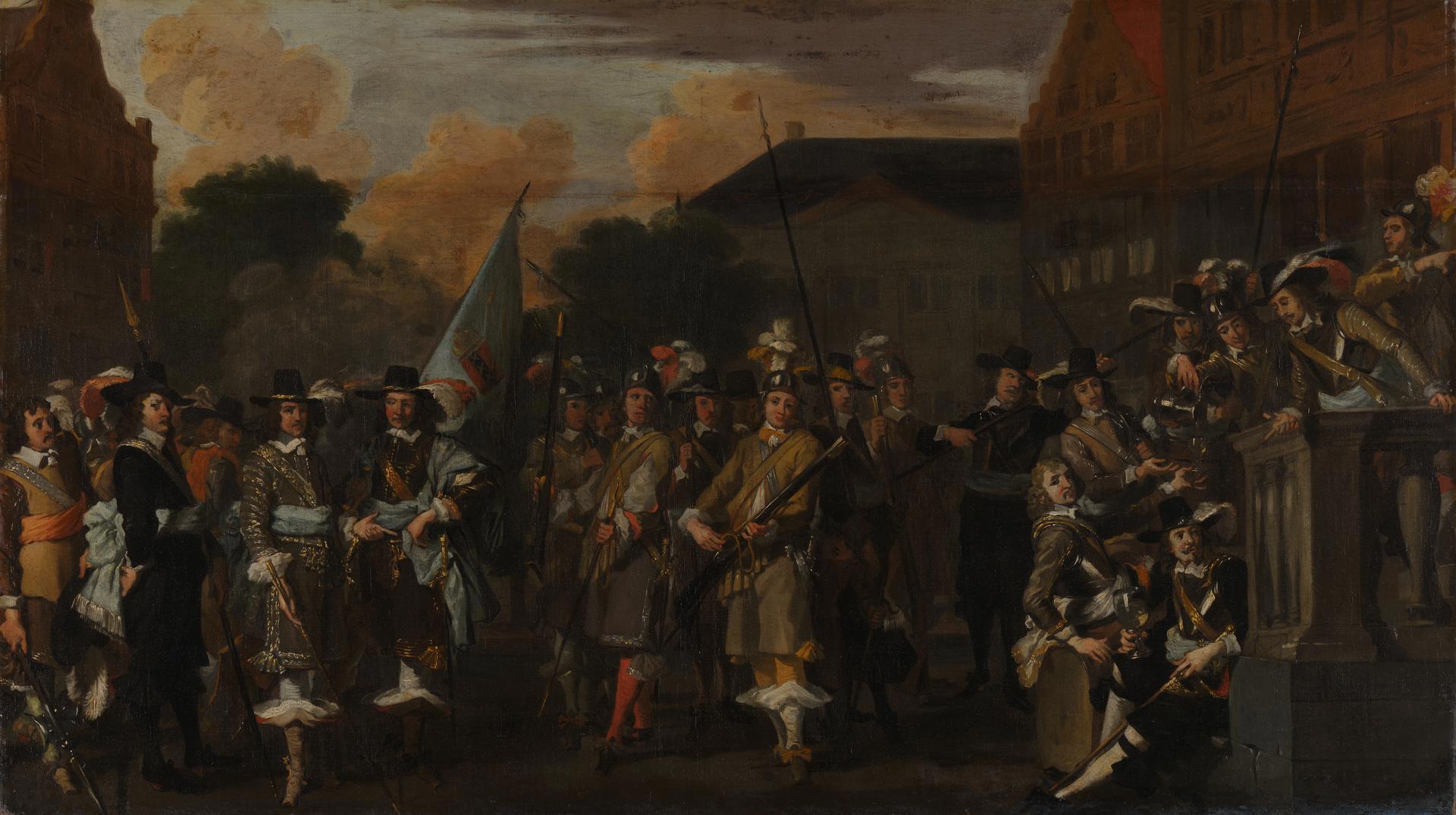 A Company of Amsterdam Militiamen by Dutch