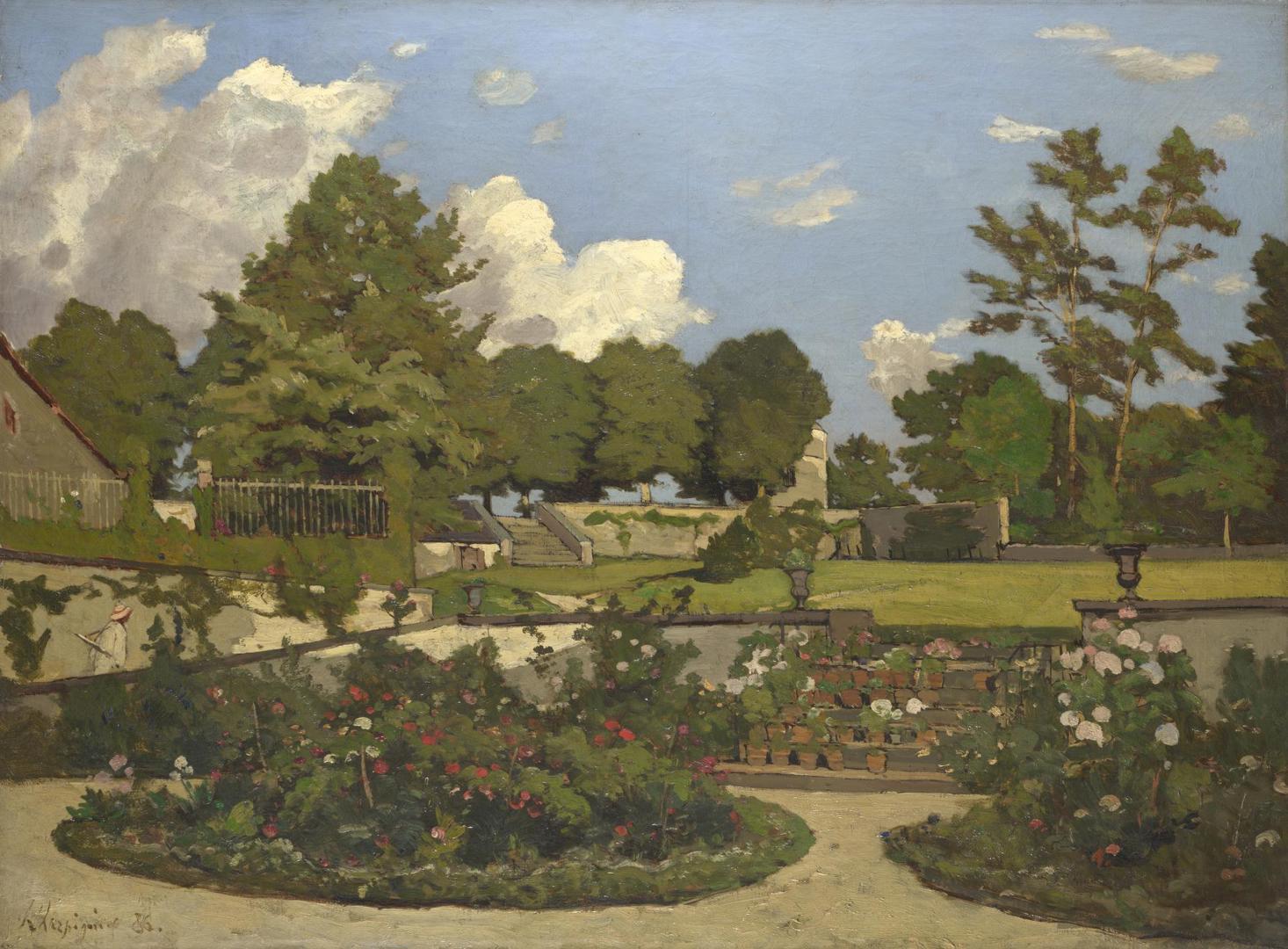 The Painter's Garden at Saint-Privé by Henri-Joseph Harpignies