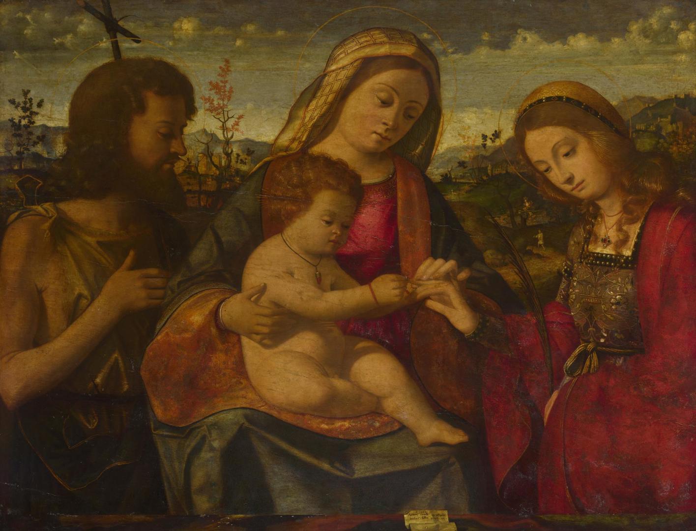 The Virgin and Child with Saints by Andrea Previtali