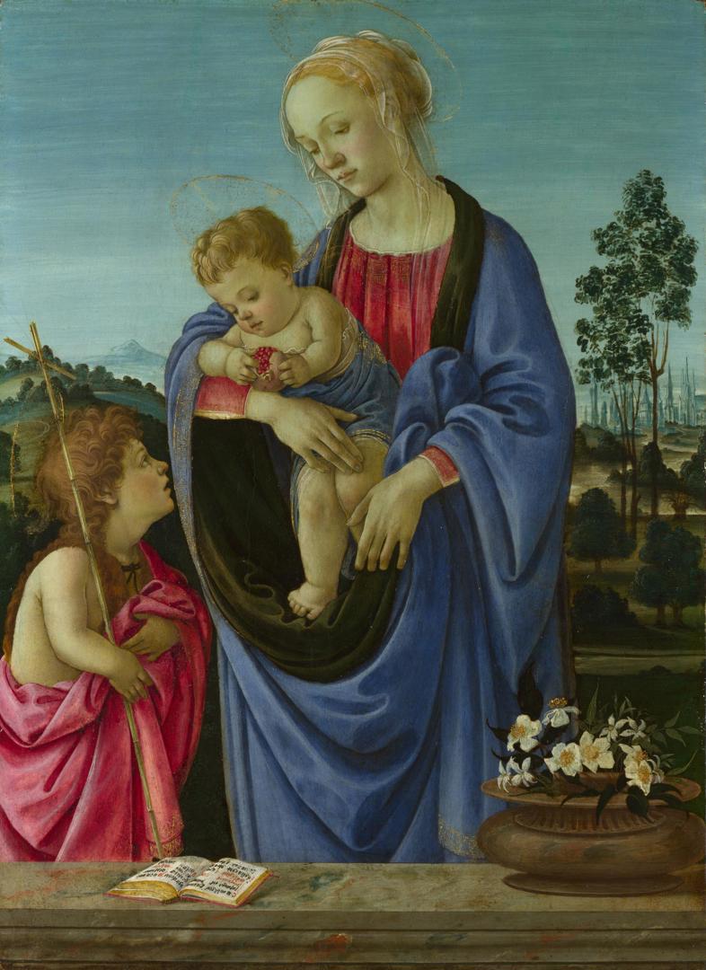 The Virgin and Child with Saint John by Filippino Lippi