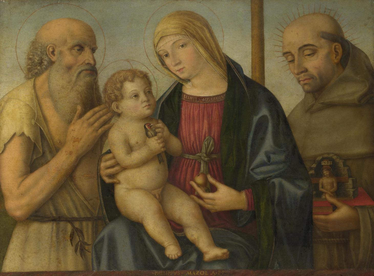 The Virgin and Child with Saints by Filippo Mazzola