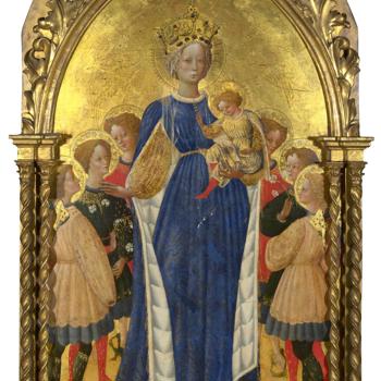 The Virgin and Child with Six Angels and Two Cherubim