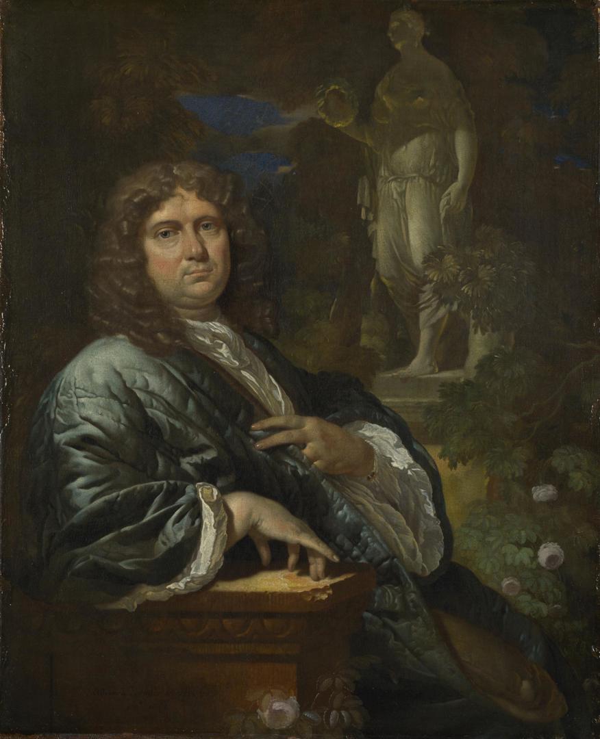Portrait of a Man in a Quilted Gown by Adriaen van der Werff