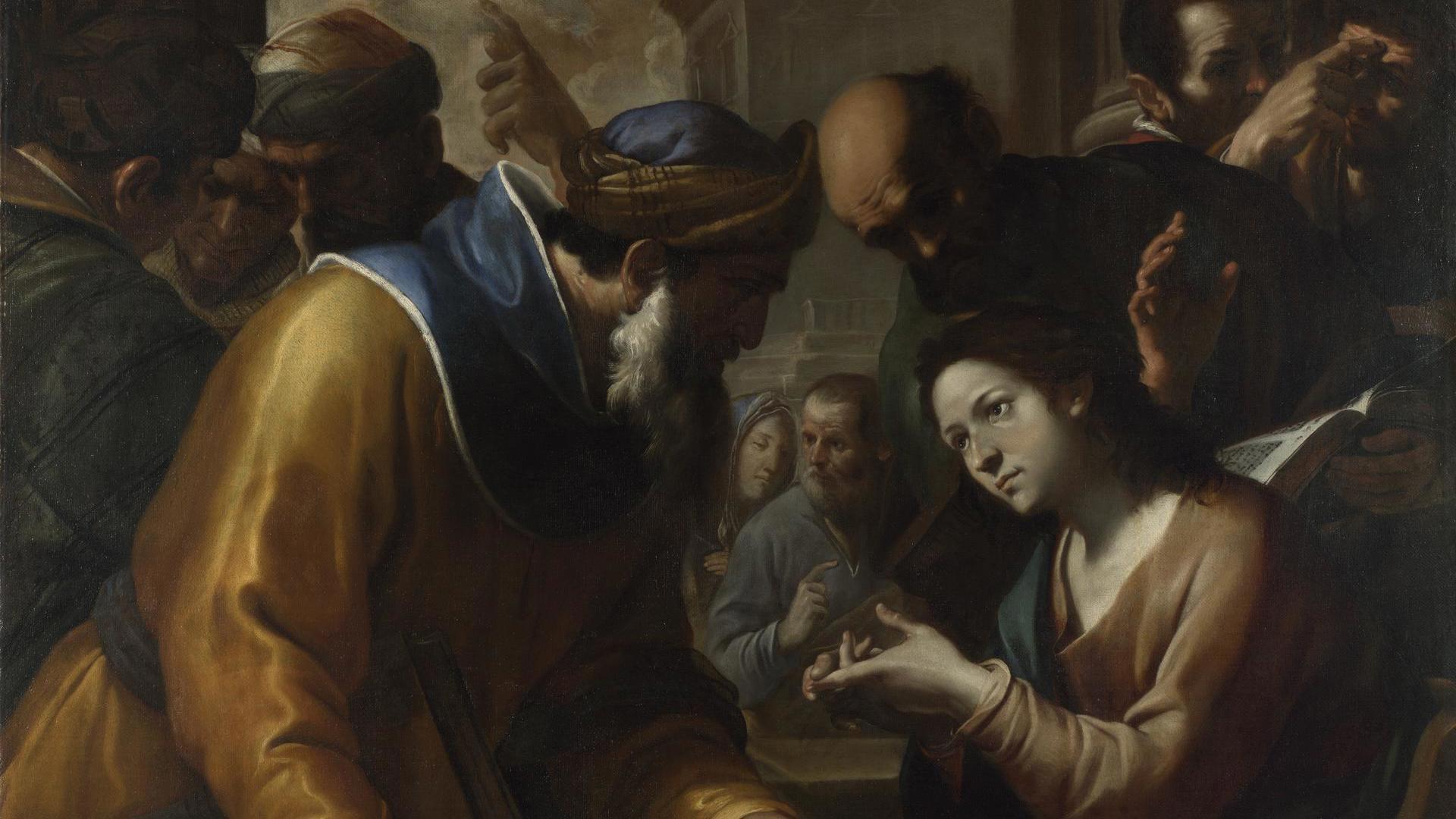 Christ disputing with the Doctors by Gregorio Preti