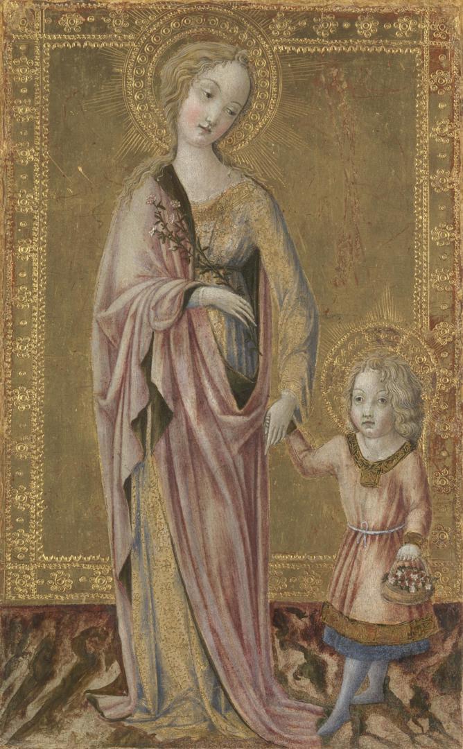 Saint Dorothy and the Infant Christ by Francesco di Giorgio