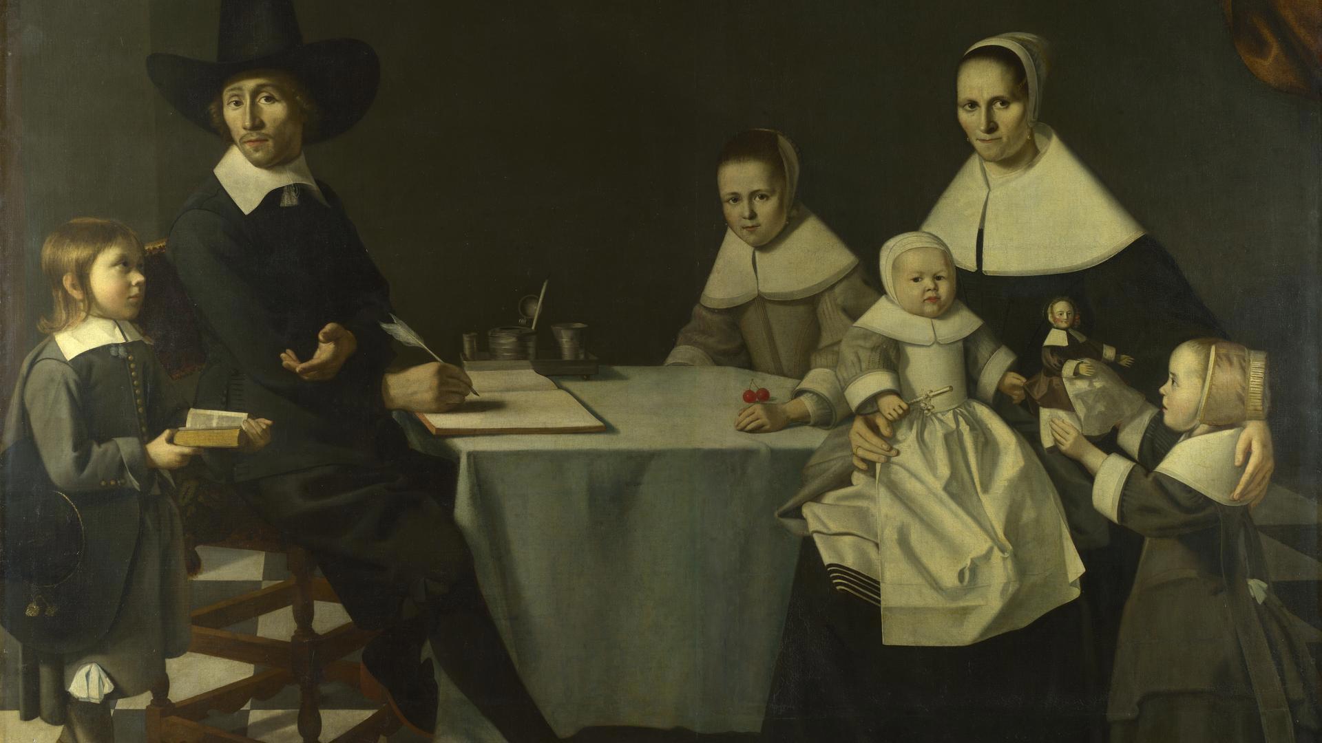 A Family Group by Possibly by Michiel Nouts