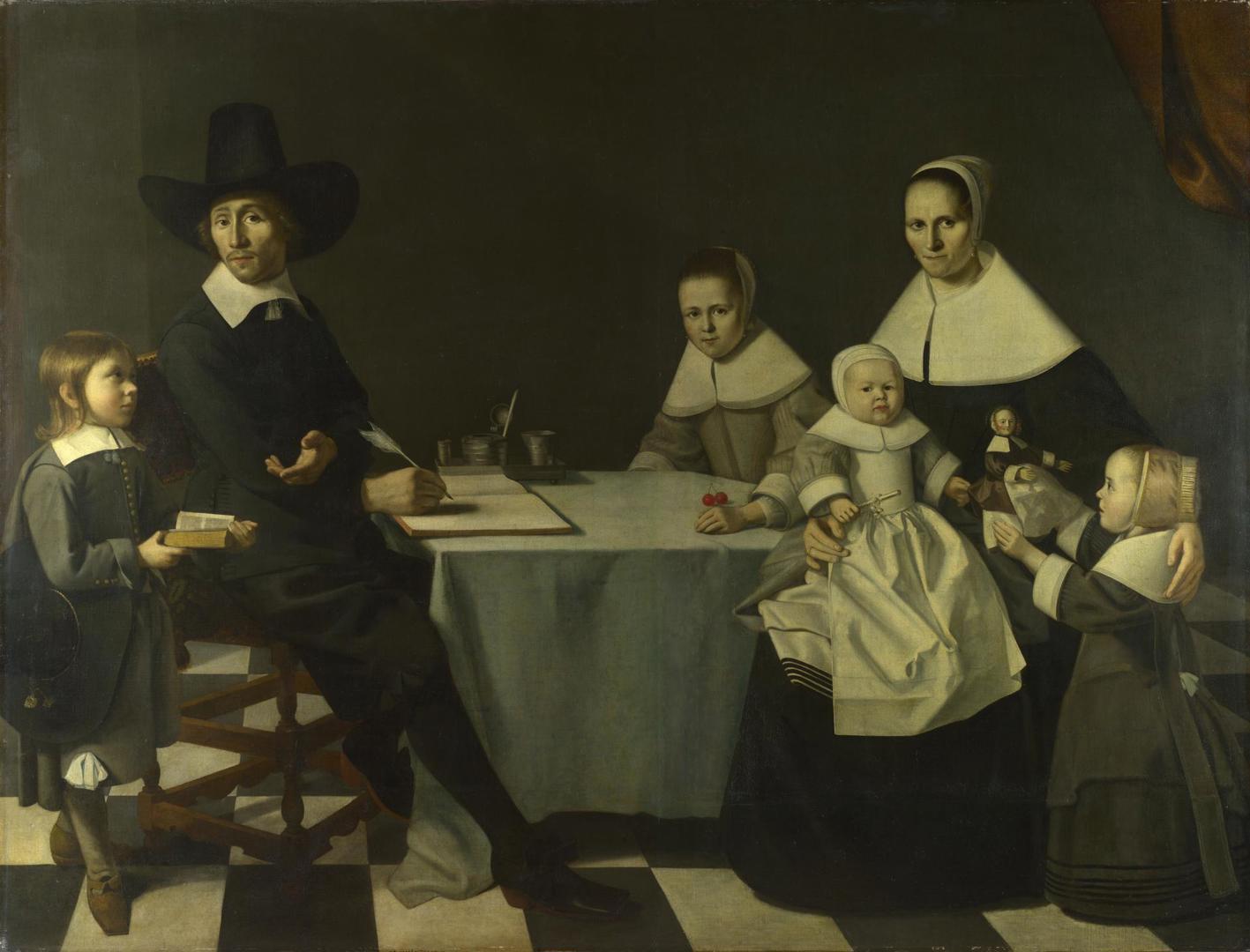 A Family Group by Possibly by Michiel Nouts