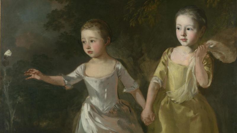 Thomas Gainsborough, 'The Painter's Daughters chasing a Butterfly', probably about 1756