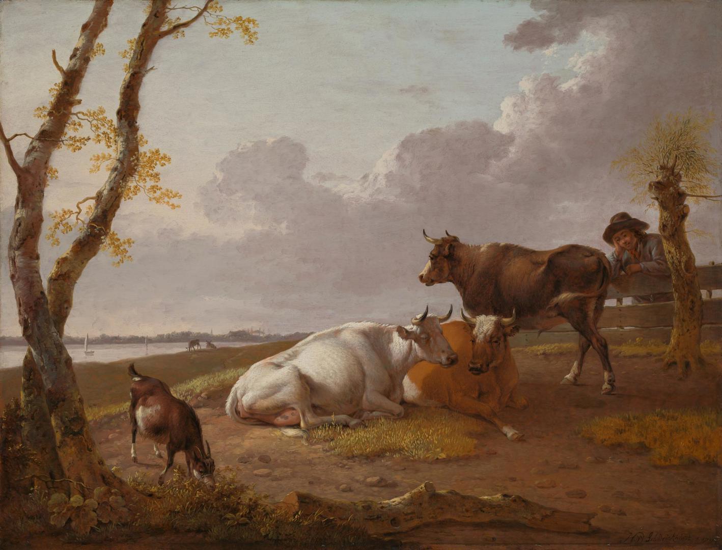 Cattle by Heinrich Wilhelm Schweickhardt