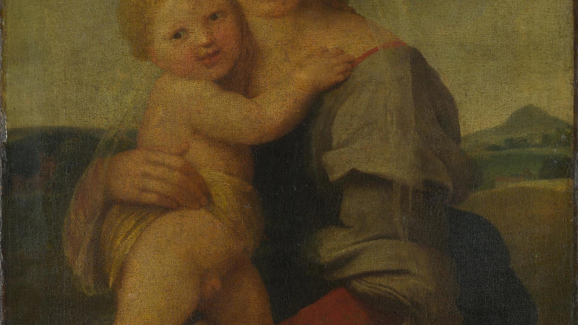 The Madonna and Child (The Mackintosh Madonna) by Raphael