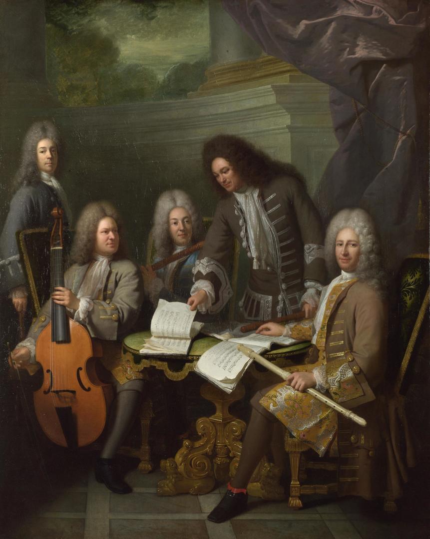 La Barre and Other Musicians by André Bouys