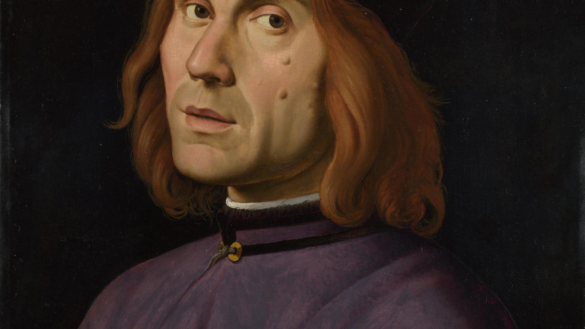 Portrait (supposed to be of Battista Fiera) by Lorenzo Costa