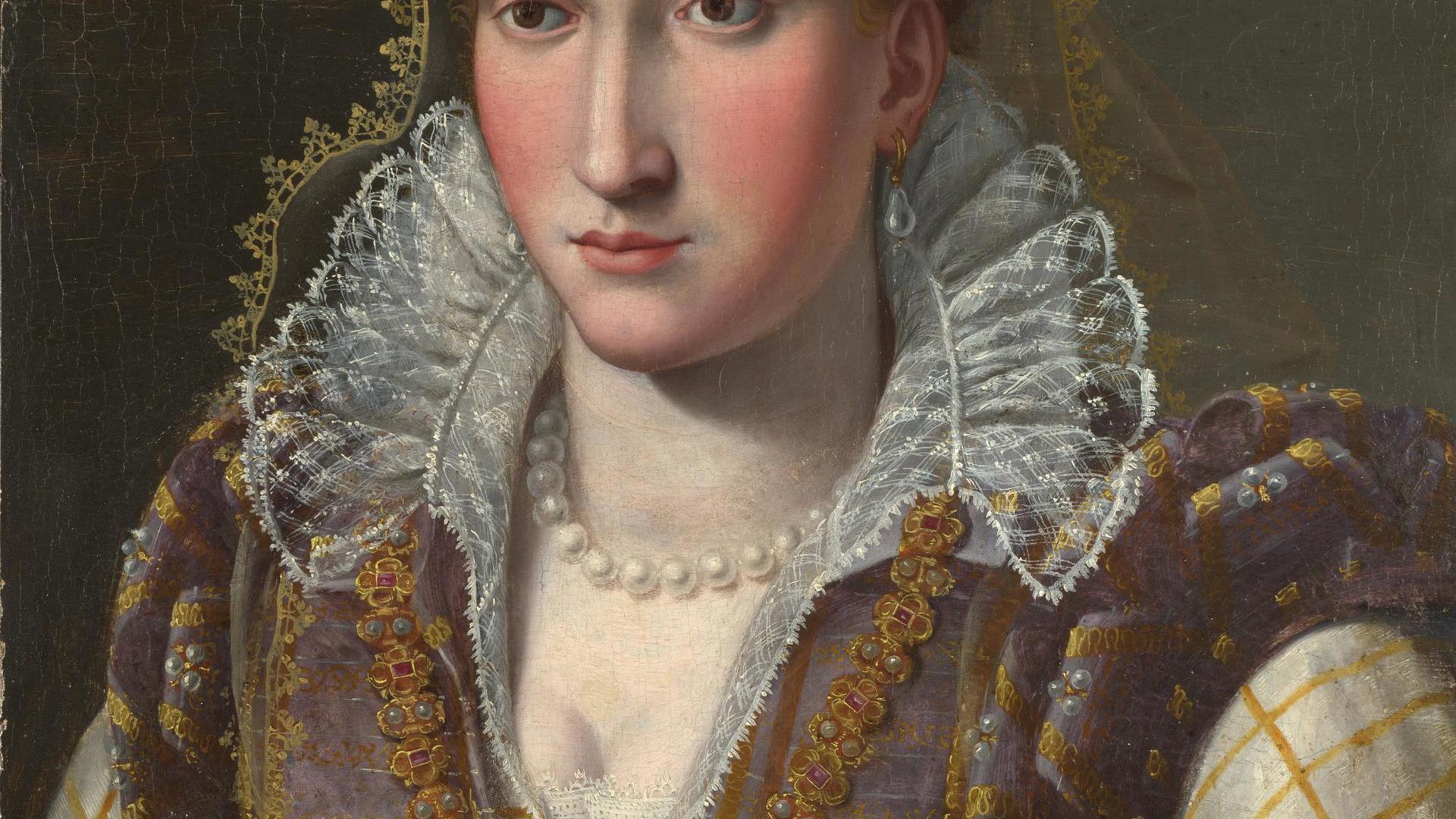 Portrait of a Lady by Follower of Bronzino