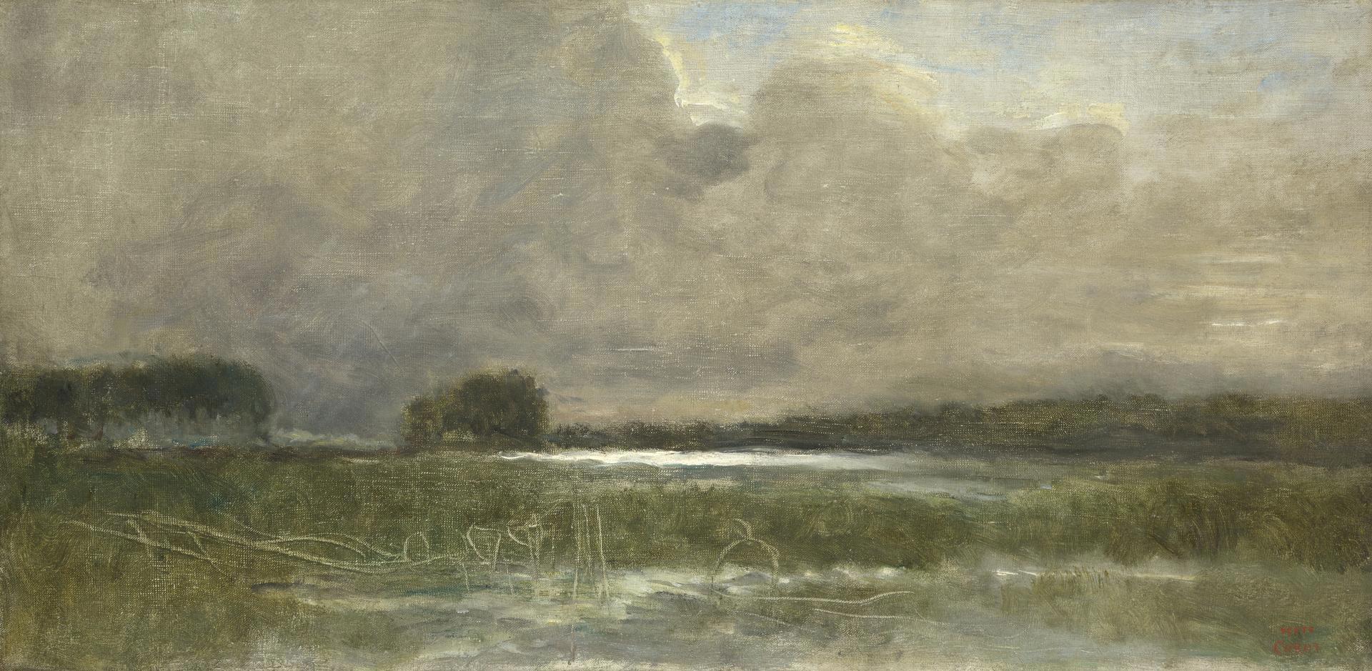 The Marsh at Arleux by Jean-Baptiste-Camille Corot
