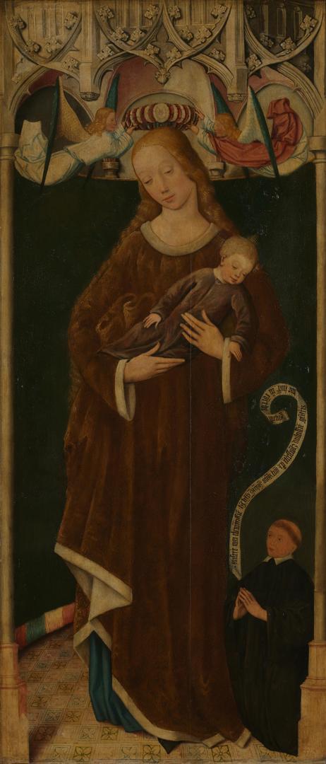 The Virgin and Child with a Donor by Circle of the Master of Liesborn