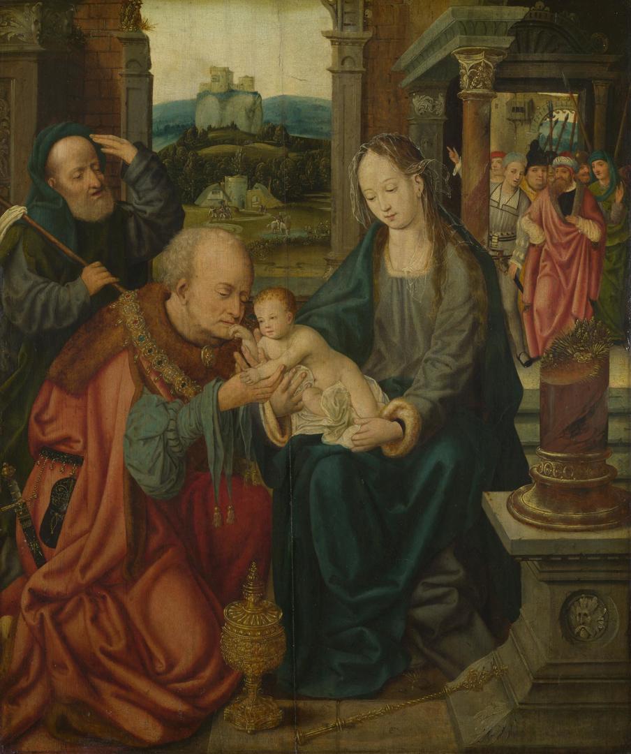 The Adoration of the Kings by After Joos van Cleve