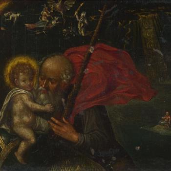 Saint Christopher carrying the Infant Christ